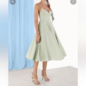 Zimmerman Elegant Green Linen Dress
